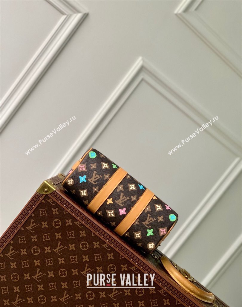 Louis Vuitton Keepall Bandouliere 25 Bag in Monogram Craggy Canvas M24849 Chocolate Brown 2024 (KI-240412051)