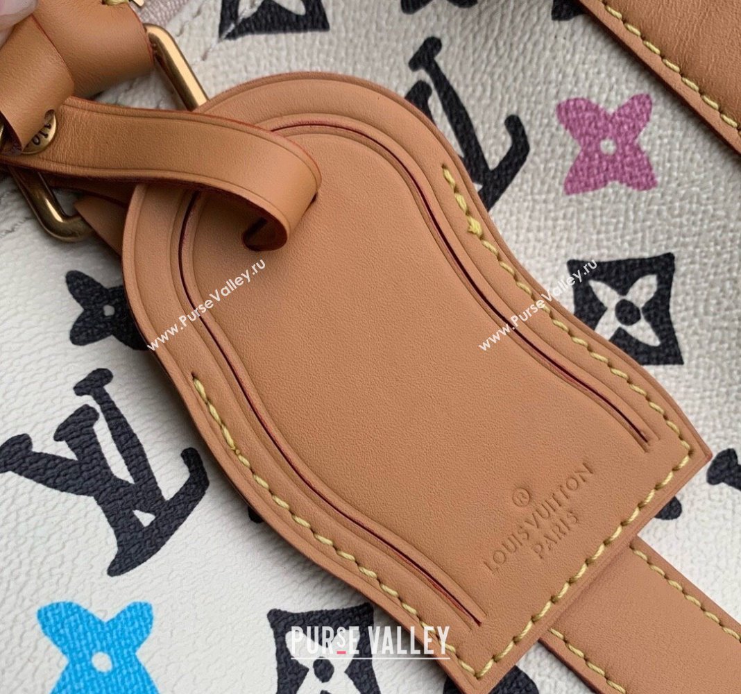Louis Vuitton Keepall Bandouliere 25 Bag in Monogram Craggy Canvas M24849 Vanilla White 2024 (KI-240412052)