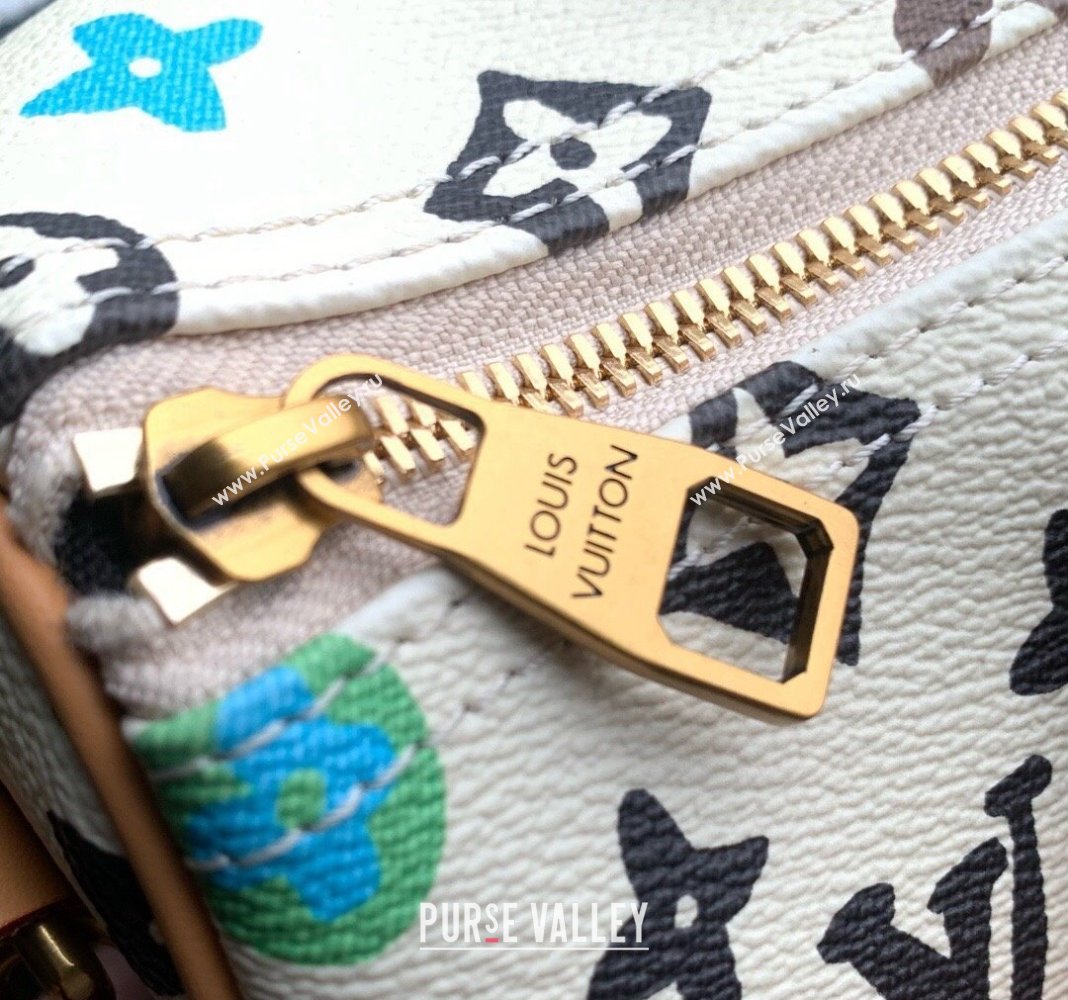 Louis Vuitton Keepall Bandouliere 25 Bag in Monogram Craggy Canvas M24849 Vanilla White 2024 (KI-240412052)
