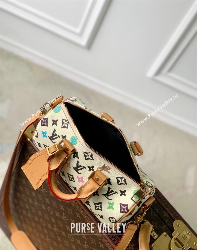 Louis Vuitton Keepall Bandouliere 25 Bag in Monogram Craggy Canvas M24849 Vanilla White 2024 (KI-240412052)