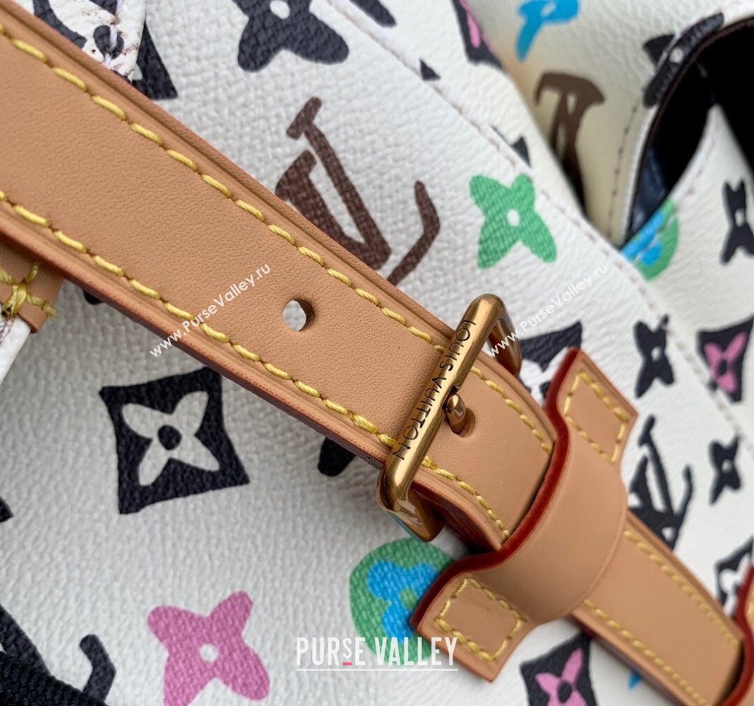 Louis Vuitton Mens Christopher MM Backpack bag in Monogram Craggy Canvas M25240 Vanilla White 2024 (KI-240412053)