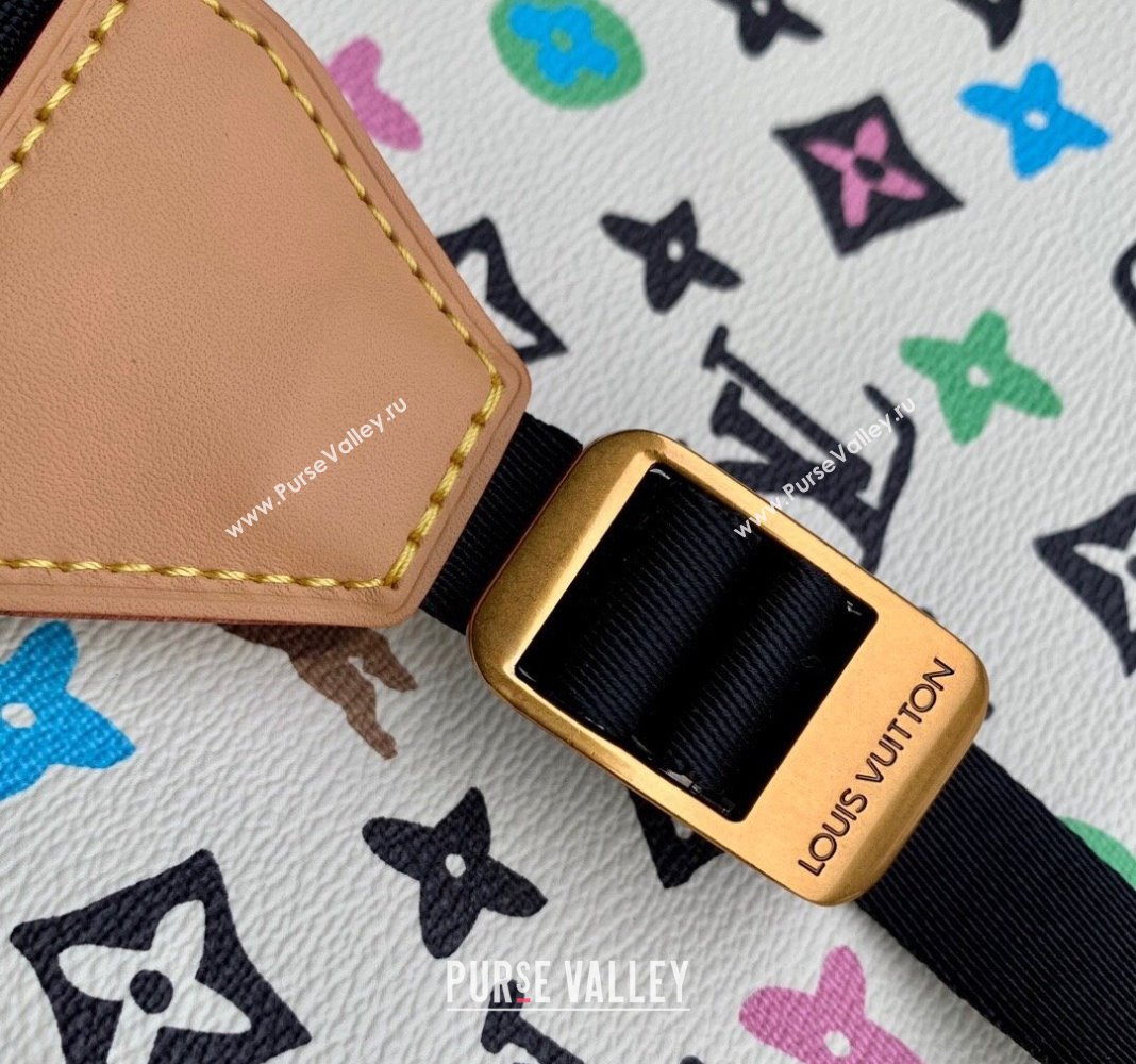 Louis Vuitton Mens Christopher MM Backpack bag in Monogram Craggy Canvas M25240 Vanilla White 2024 (KI-240412053)