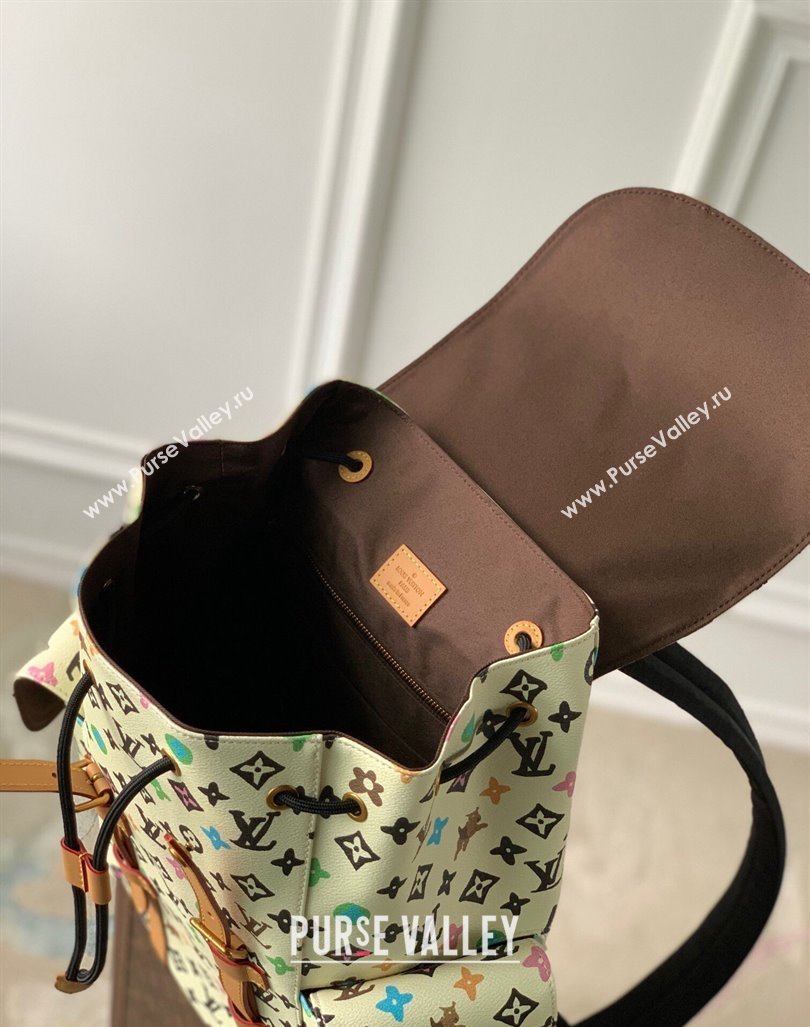 Louis Vuitton Mens Christopher MM Backpack bag in Monogram Craggy Canvas M25240 Vanilla White 2024 (KI-240412053)