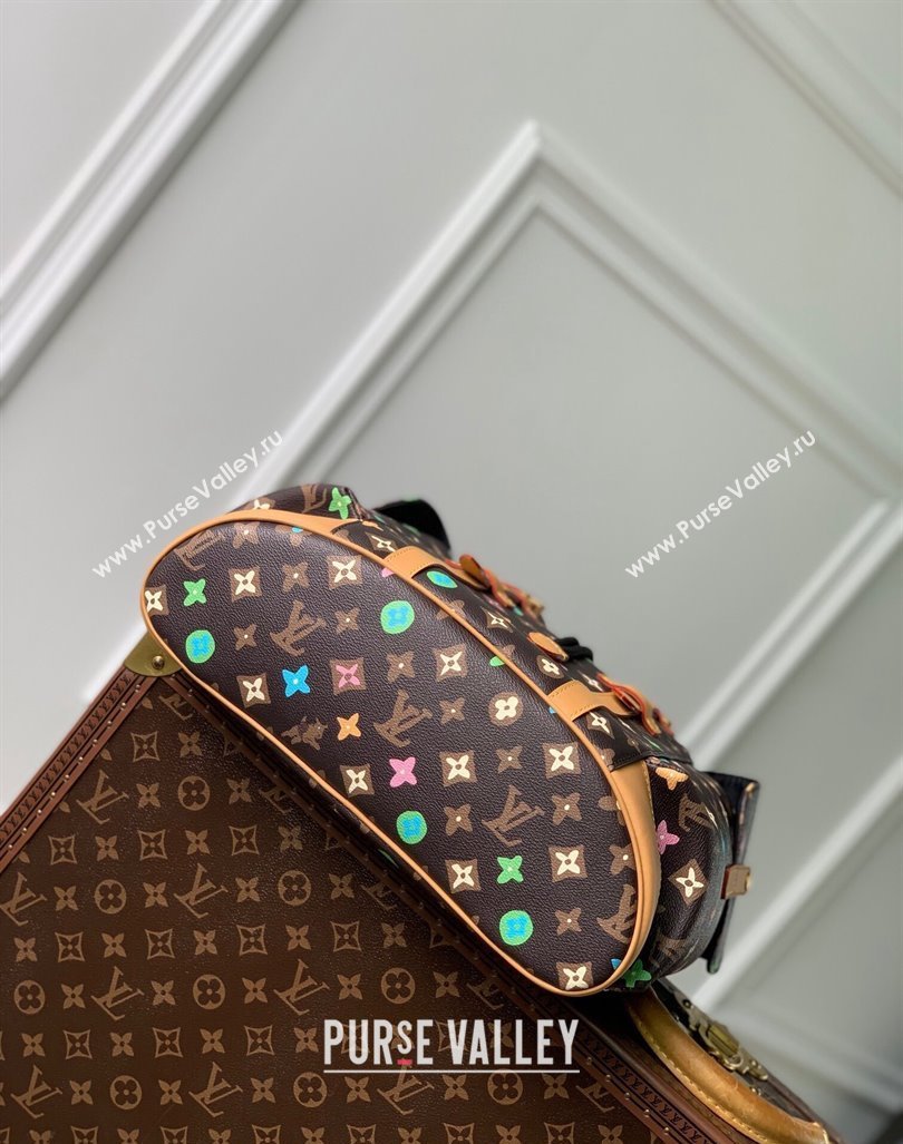 Louis Vuitton Mens Christopher MM Backpack bag in Monogram Craggy Canvas M25240 Chocolate Brown 2024 (KI-240412054)