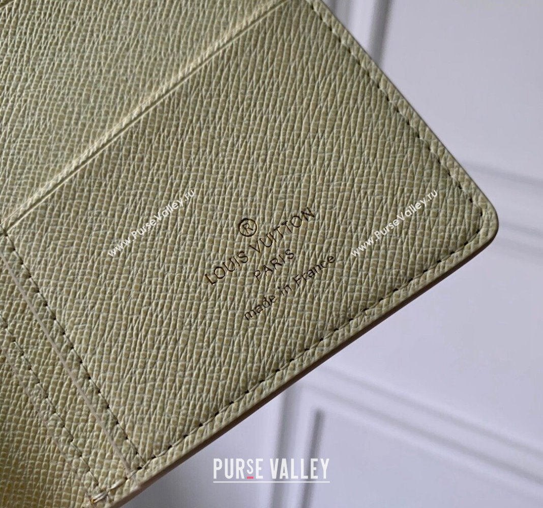 Louis Vuitton Brazza Wallet in Monogram Craggy Canvas M83335 Vanilla White 2024 (KI-240412055)
