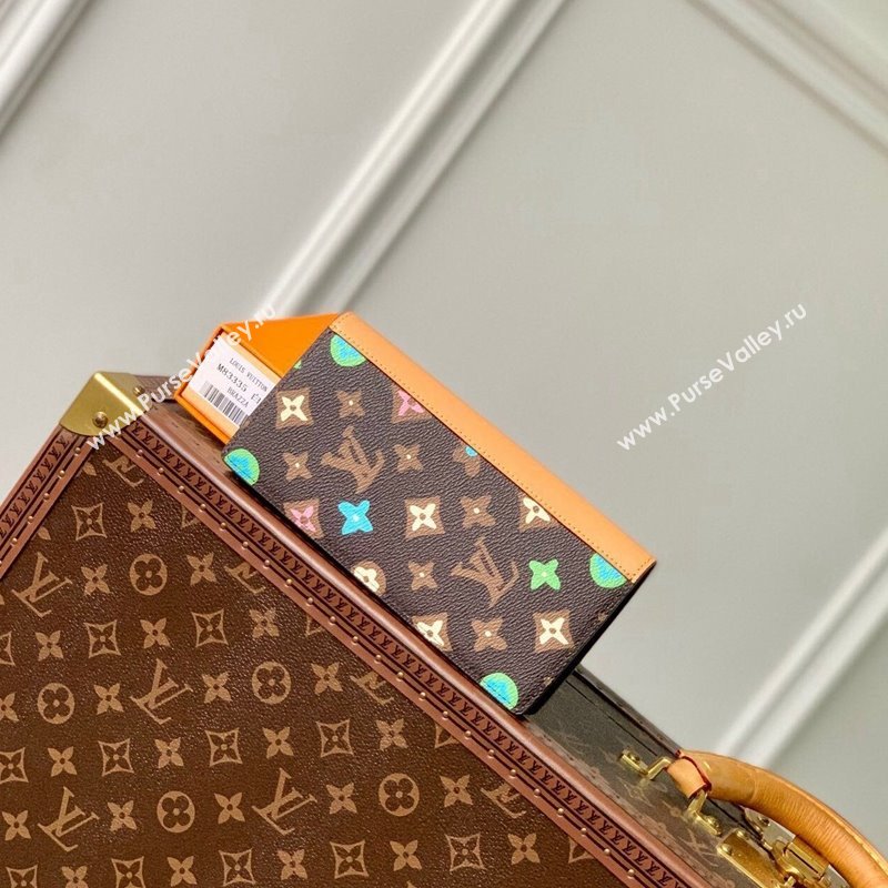 Louis Vuitton Brazza Wallet in Monogram Craggy Canvas M83335 Chocolate Brown 2024 (KI-240412056)