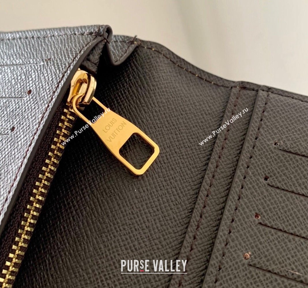 Louis Vuitton Brazza Wallet in Monogram Craggy Canvas M83335 Chocolate Brown 2024 (KI-240412056)