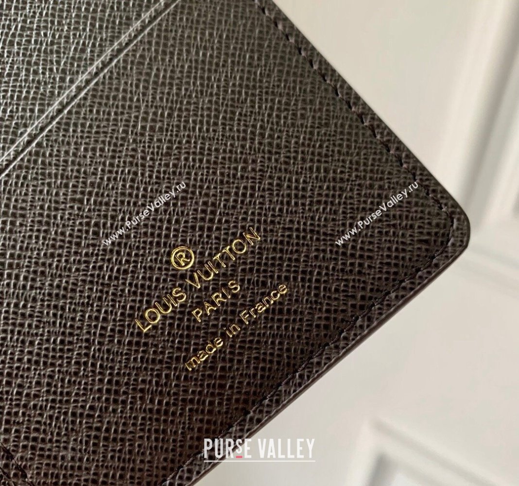 Louis Vuitton Brazza Wallet in Monogram Craggy Canvas M83335 Chocolate Brown 2024 (KI-240412056)