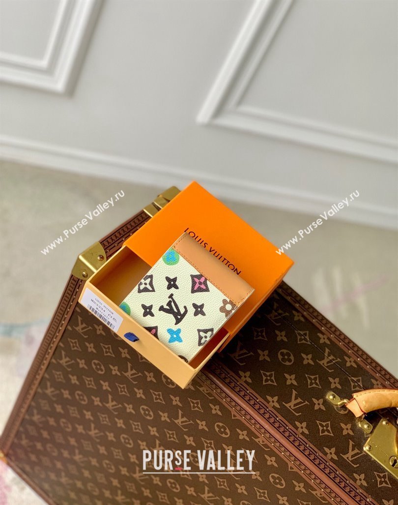 Louis Vuitton Multiple Wallet in Monogram Craggy Canvas M83334 Vanilla White 2024 (KI-240412057)