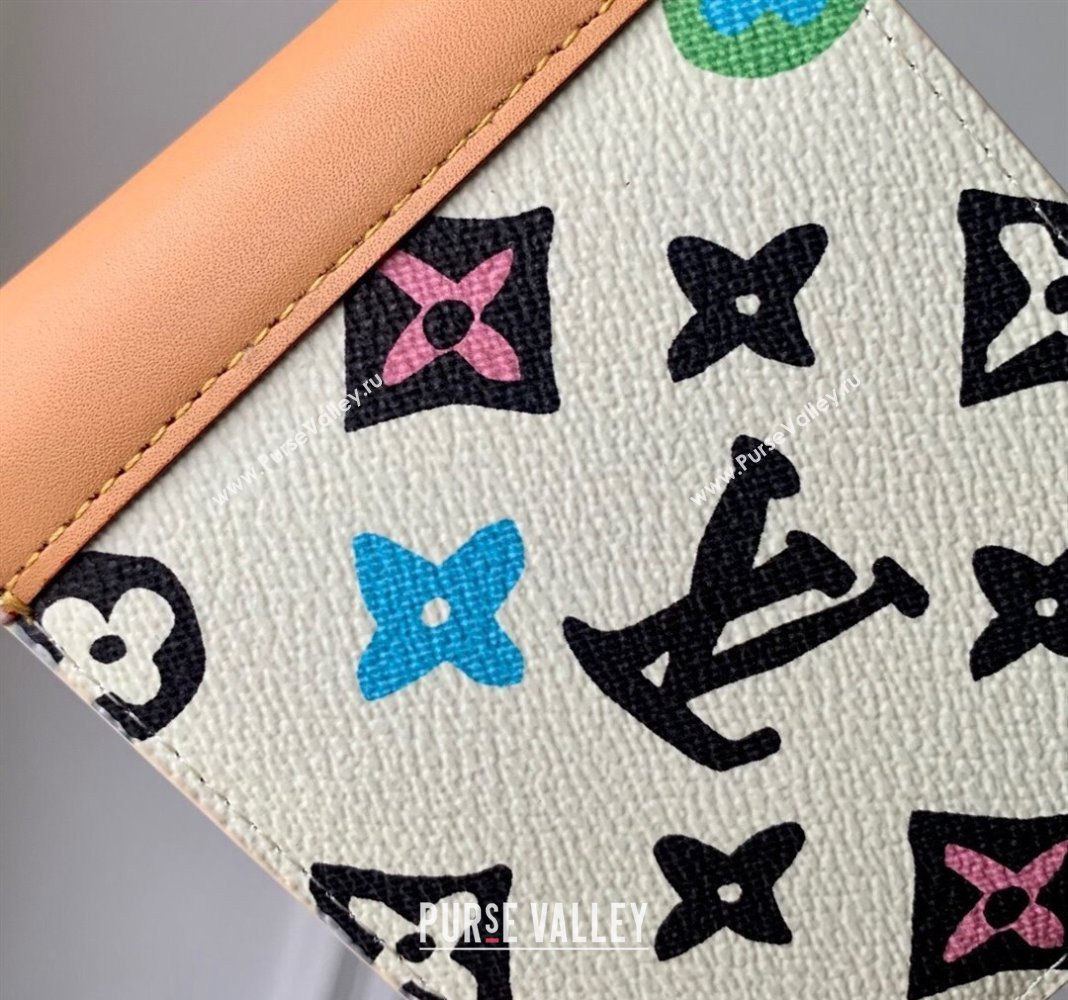 Louis Vuitton Multiple Wallet in Monogram Craggy Canvas M83334 Vanilla White 2024 (KI-240412057)