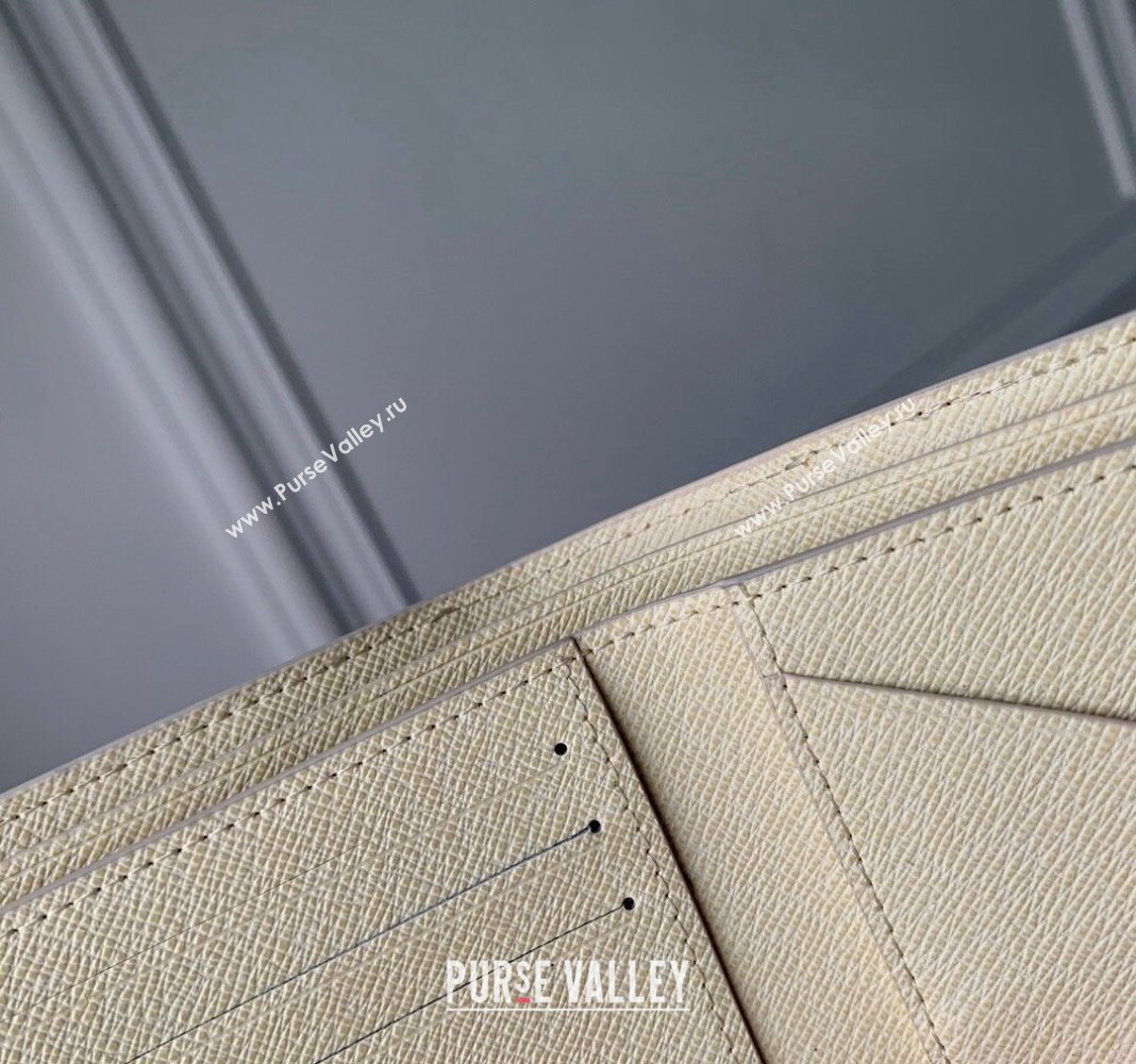 Louis Vuitton Multiple Wallet in Monogram Craggy Canvas M83334 Vanilla White 2024 (KI-240412057)