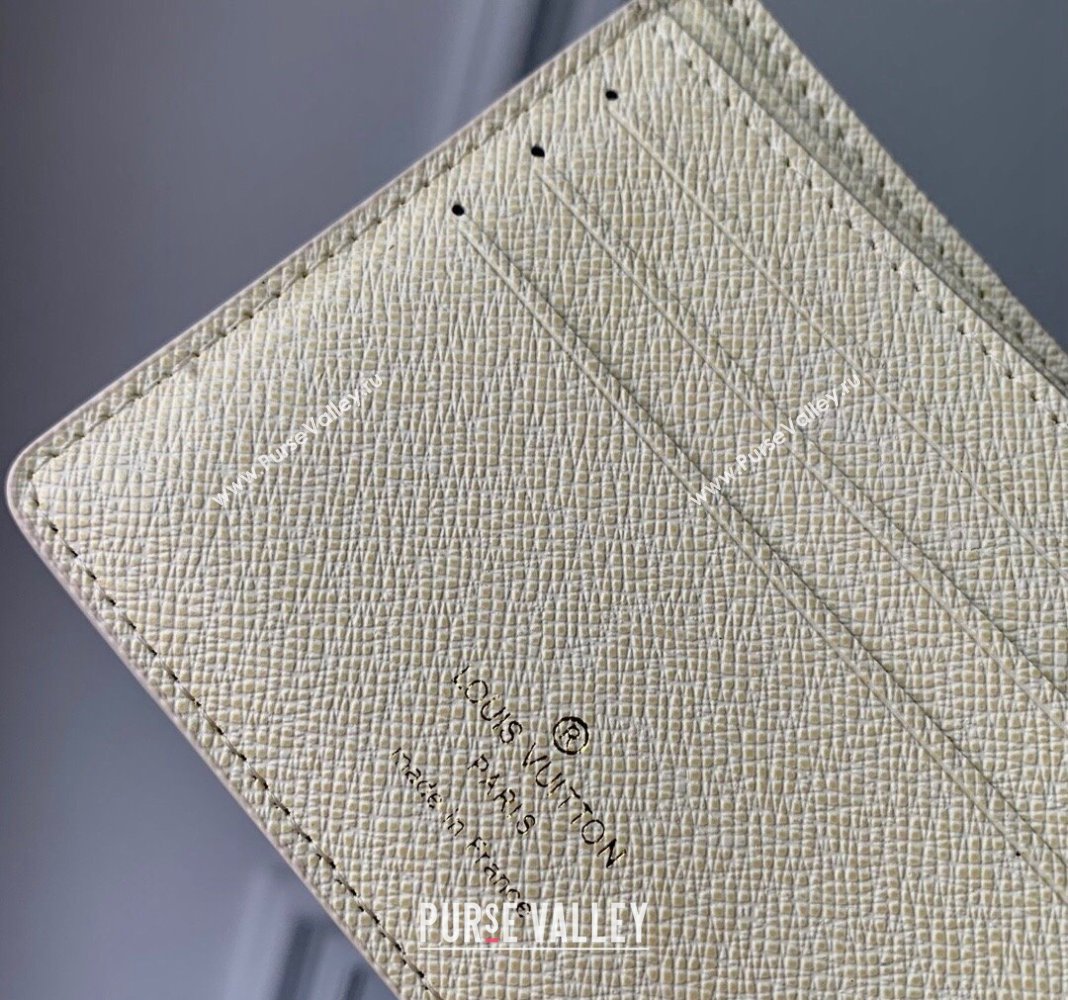 Louis Vuitton Multiple Wallet in Monogram Craggy Canvas M83334 Vanilla White 2024 (KI-240412057)