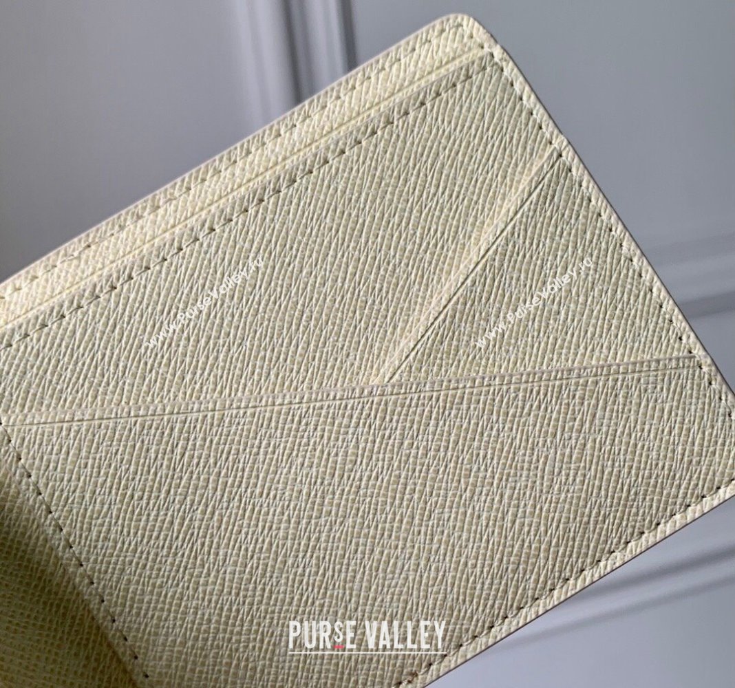 Louis Vuitton Multiple Wallet in Monogram Craggy Canvas M83334 Vanilla White 2024 (KI-240412057)