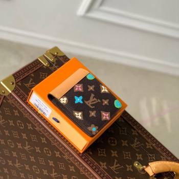 Louis Vuitton Multiple Wallet in Monogram Craggy Canvas M83334 Chocolate Brown 2024 (KI-240412058)