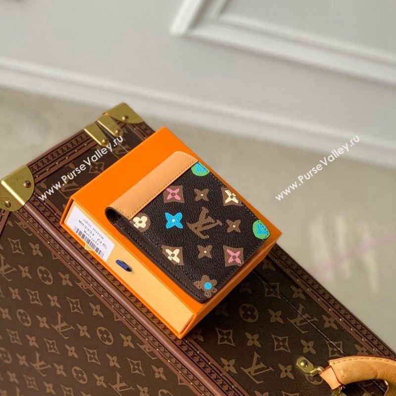 Louis Vuitton Multiple Wallet in Monogram Craggy Canvas M83334 Chocolate Brown 2024 (KI-240412058)