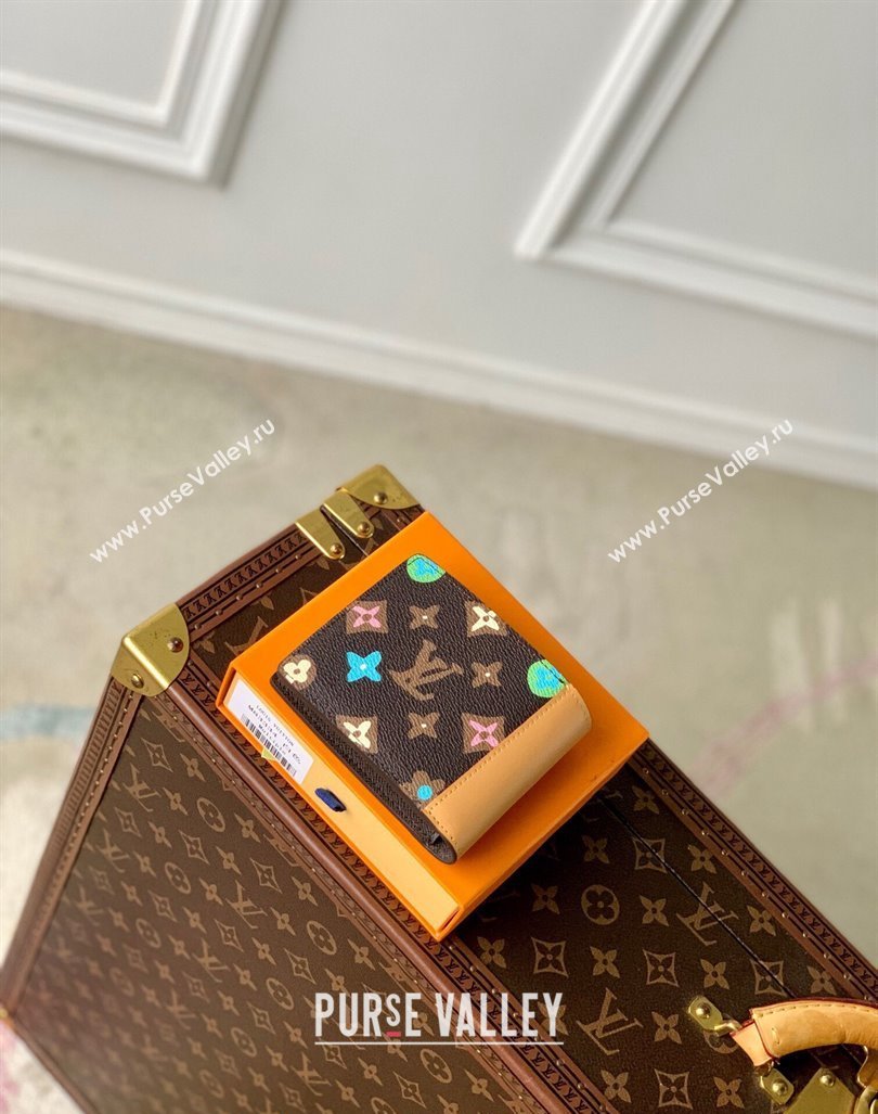Louis Vuitton Multiple Wallet in Monogram Craggy Canvas M83334 Chocolate Brown 2024 (KI-240412058)