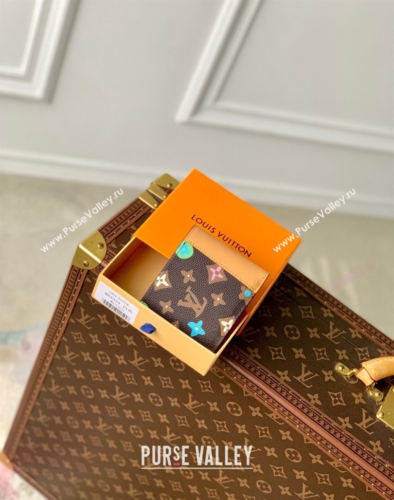 Louis Vuitton Multiple Wallet in Monogram Craggy Canvas M83334 Chocolate Brown 2024 (KI-240412058)