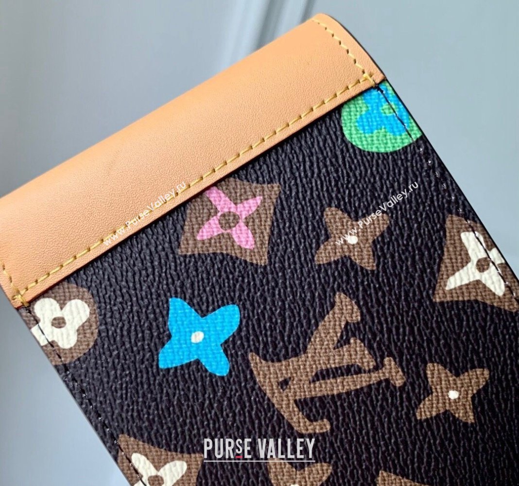 Louis Vuitton Multiple Wallet in Monogram Craggy Canvas M83334 Chocolate Brown 2024 (KI-240412058)