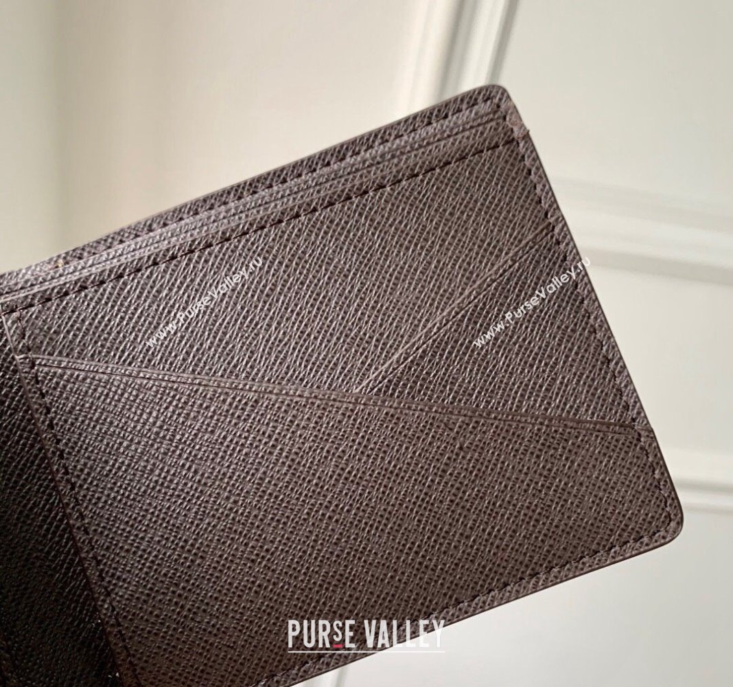 Louis Vuitton Multiple Wallet in Monogram Craggy Canvas M83334 Chocolate Brown 2024 (KI-240412058)