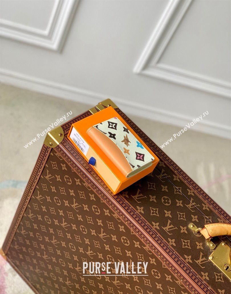 Louis Vuitton Pocket Organizer Wallet in Monogram Craggy Canvas M83336 Vanilla White 2024 (KI-240412059)