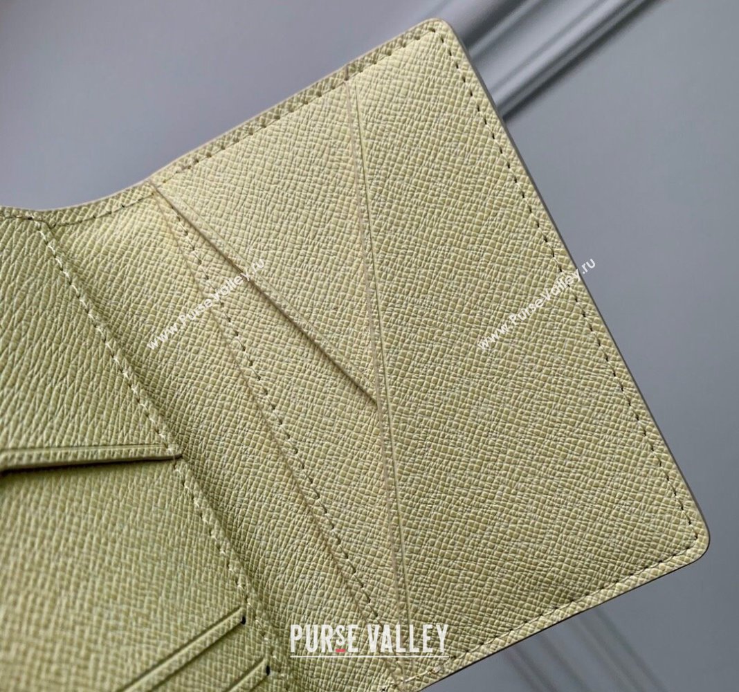 Louis Vuitton Pocket Organizer Wallet in Monogram Craggy Canvas M83336 Vanilla White 2024 (KI-240412059)