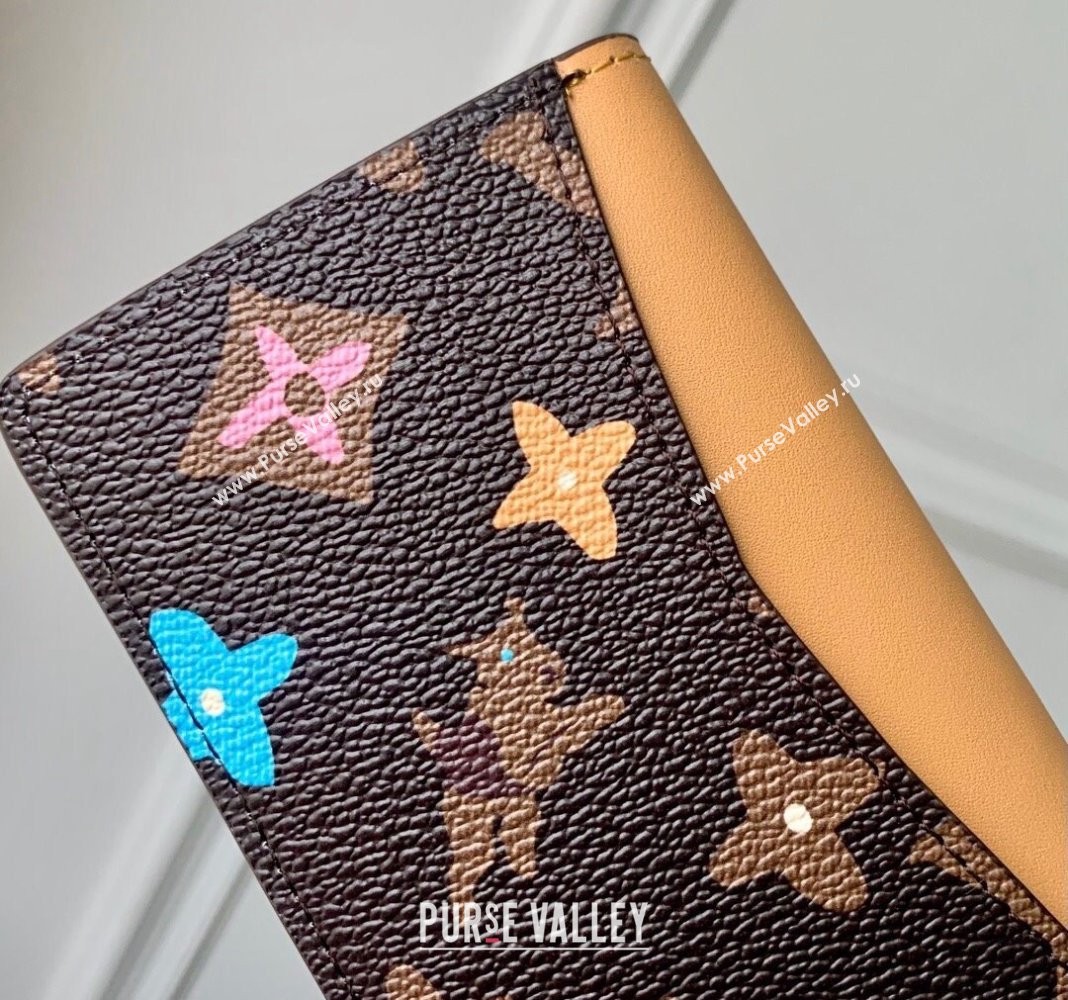 Louis Vuitton Pocket Organizer Wallet in Monogram Craggy Canvas M83336 Chocolate Brown 2024 (KI-240412060)