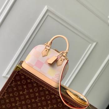 Louis Vuitton Alma BB Bag in Damier Giant Canvas N40516 Peach Pink 2024 (KI-240412089)