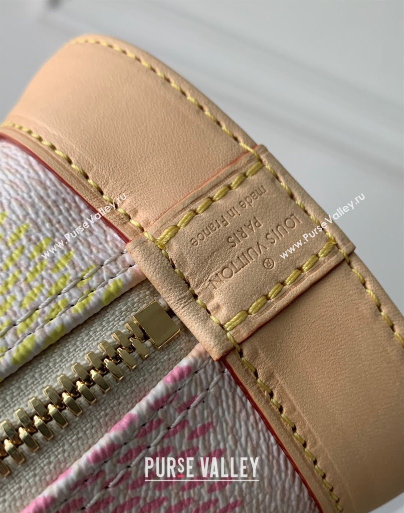 Louis Vuitton Alma BB Bag in Damier Giant Canvas N40516 Peach Pink 2024 (KI-240412089)