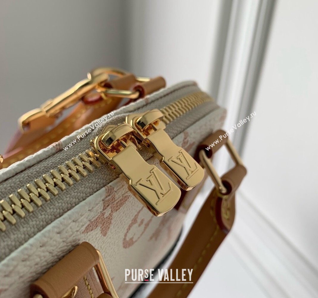 Louis Vuitton Nano Alma Bag in Monogram Dune Canvas M46895 Cream White 2024 (KI-240412085)