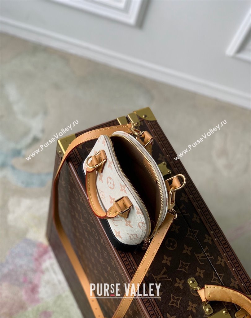 Louis Vuitton Nano Alma Bag in Monogram Dune Canvas M46895 Cream White 2024 (KI-240412085)