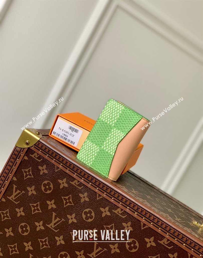 Louis Vuitton Pocket Organizer Wallet in Damier Golf Canvas N40632 Green 2024 (KI-240412086)