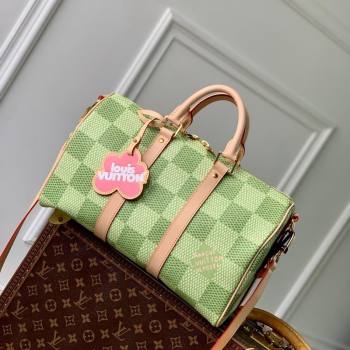 Louis Vuitton Keepall Bandouliere 35 Travel Bag in Damier Golf Canvas N40671 Green 2024 (KI-240412088)