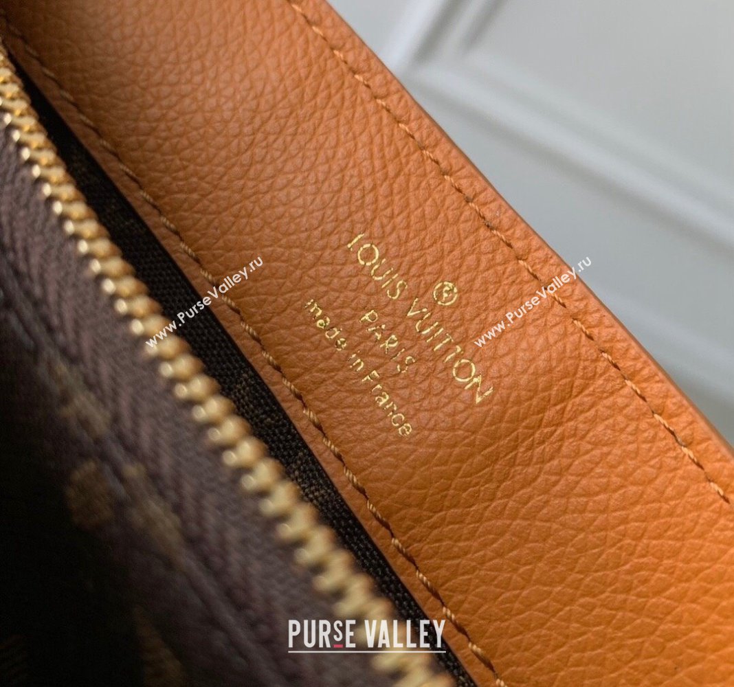 Louis Vuitton Dauphine Soft MM Shoulder bag in Calfskin M25048 Orange 2024 (KI-240413008)