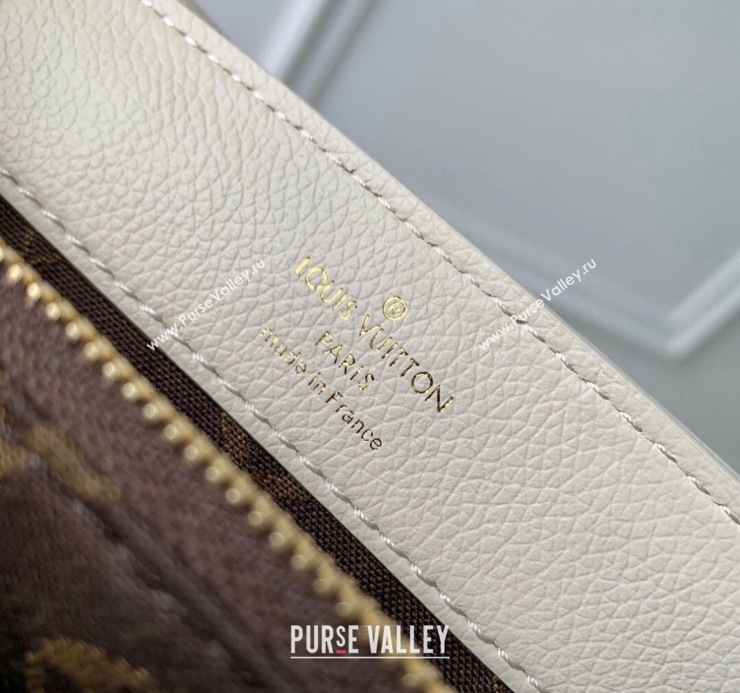 Louis Vuitton Dauphine Soft MM Shoulder bag in Calfskin M25050 White 2024 (KI-240413010)