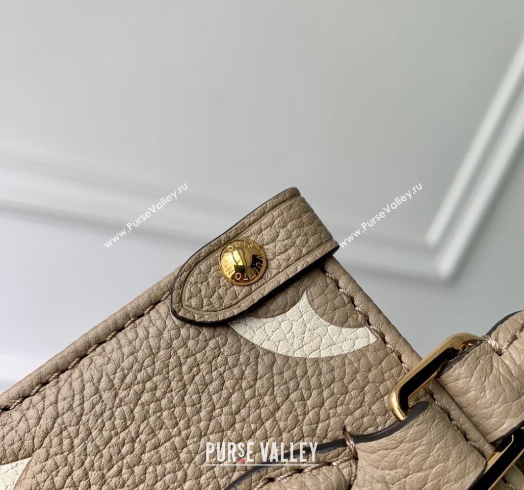 Louis Vuitton OnTheGo BB Tote Bag Monogram Empreinte Leather M46993 Grey 2024 (KI-240413012)