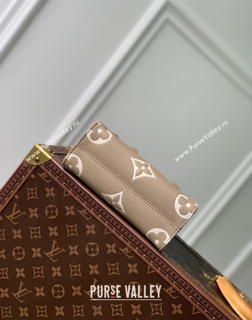 Louis Vuitton OnTheGo BB Tote Bag Monogram Empreinte Leather M46993 Grey 2024 (KI-240413012)