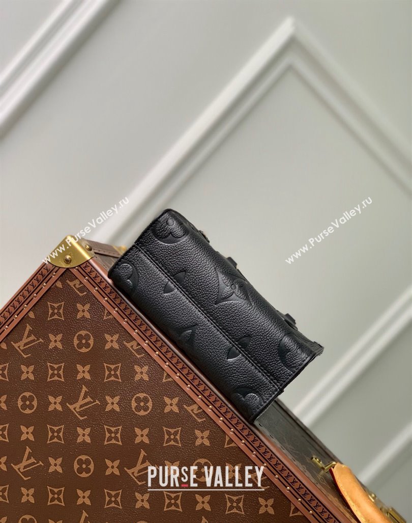 Louis Vuitton OnTheGo BB Tote Bag Monogram Empreinte Leather M46993 Black/Gold 2024 (KI-240413014)