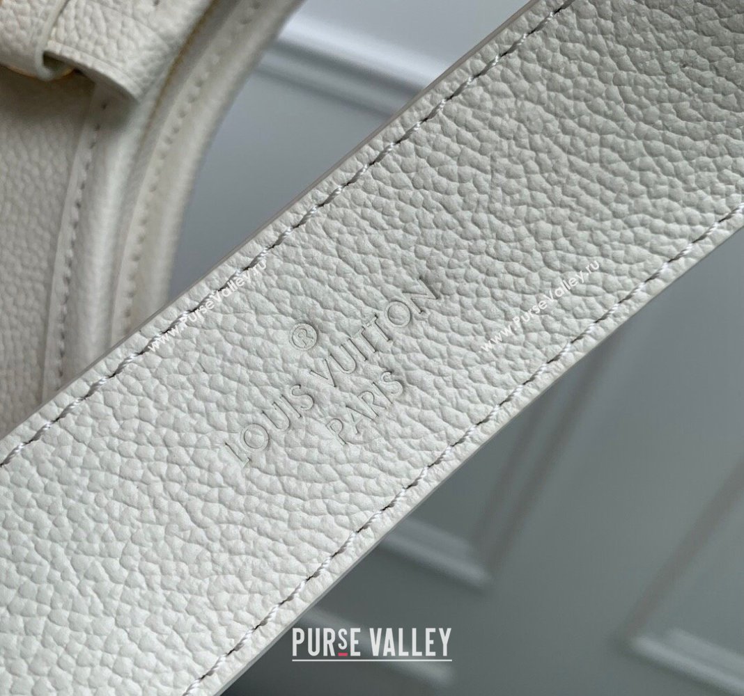 Louis Vuitton CarryAll PM Hobo Bag in Bicolor Monogram Leather M24141 White/Peach Pink 2024 (KI-240413017)