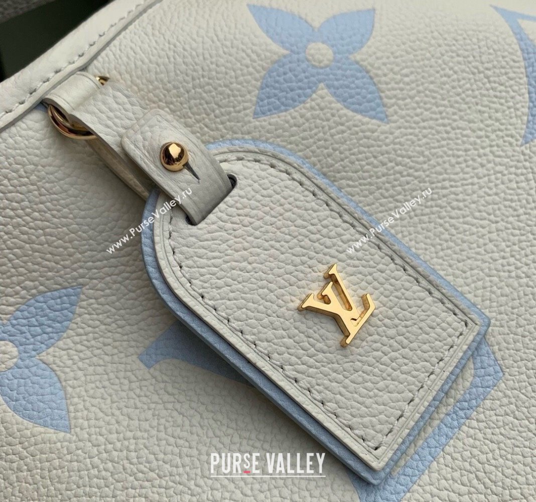 Louis Vuitton CarryAll PM Hobo Bag in Bicolor Monogram Leather M24141 White/Blue 2024 (KI-240413018)