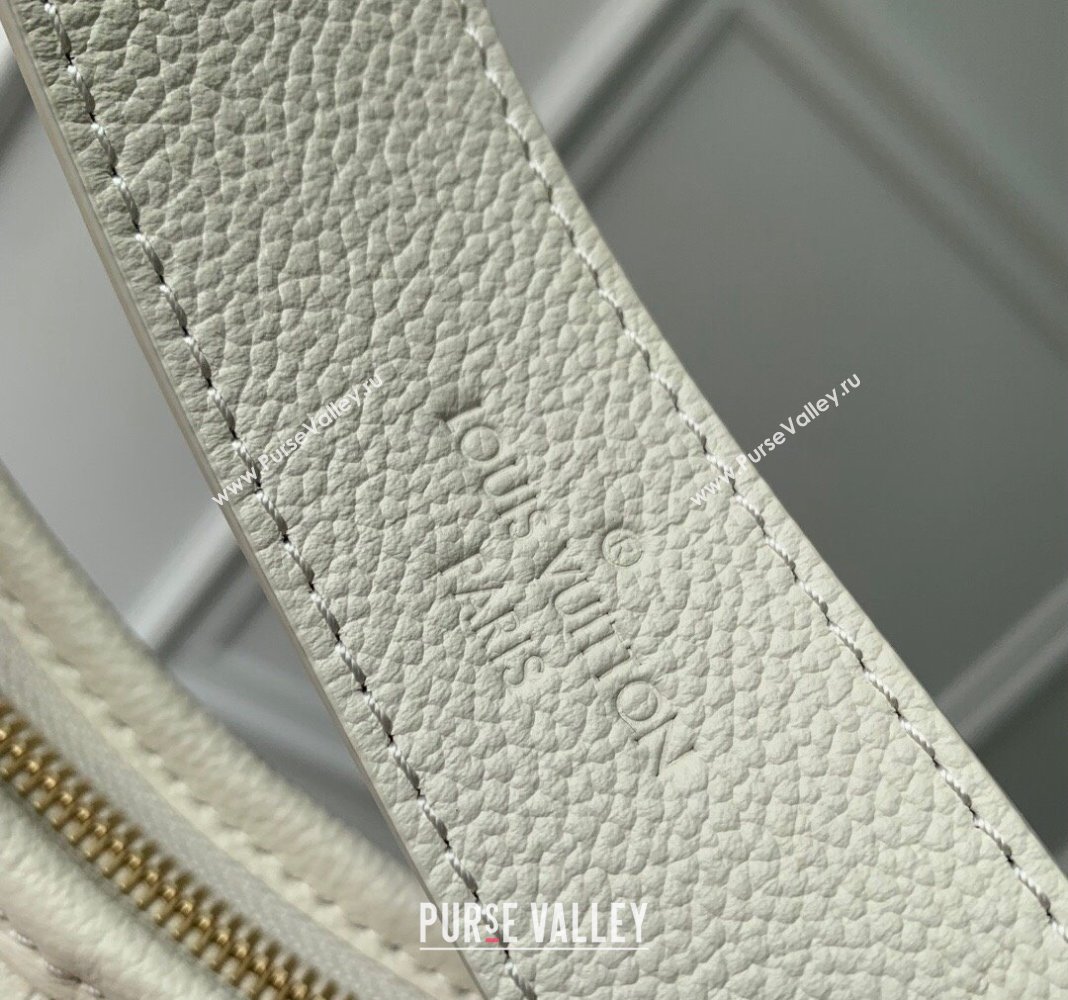 Louis Vuitton CarryAll PM Hobo Bag in Bicolor Monogram Leather M24141 White/Blue 2024 (KI-240413018)