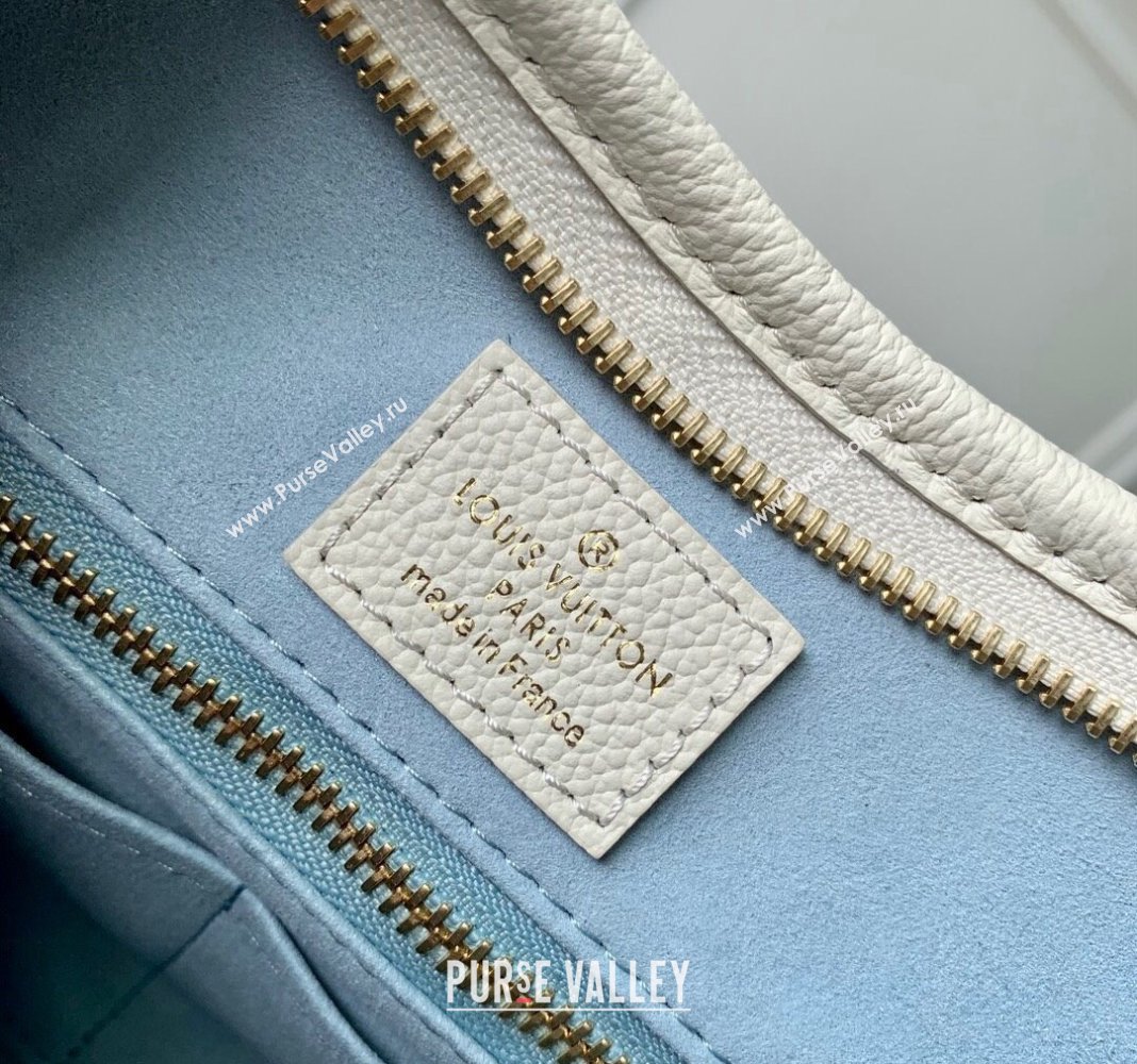 Louis Vuitton CarryAll PM Hobo Bag in Bicolor Monogram Leather M24141 White/Blue 2024 (KI-240413018)