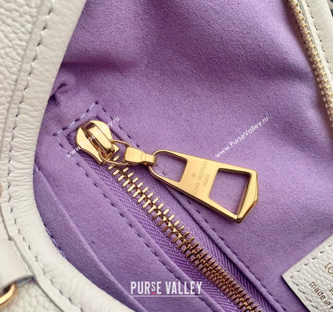 Louis Vuitton CarryAll PM Hobo Bag in Bicolor Monogram Leather M24141 White/Purple 2024 (KI-240413019)