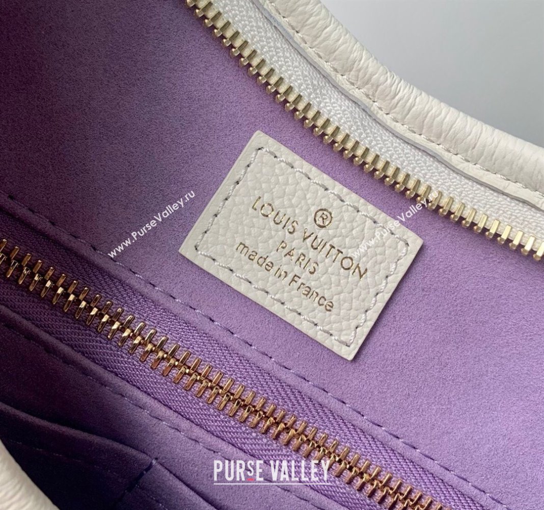 Louis Vuitton CarryAll PM Hobo Bag in Bicolor Monogram Leather M24141 White/Purple 2024 (KI-240413019)