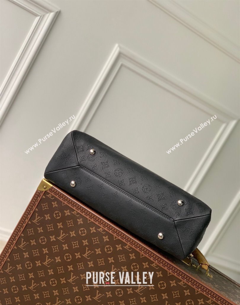 Louis Vuitton Hand It All MM Hobo Bag in Mahina calfskin M24132 Black 2024 (KI-240413020 )