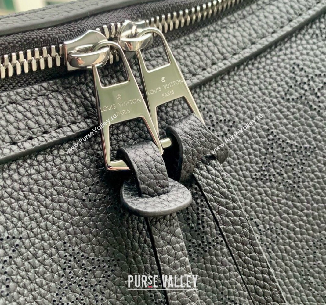Louis Vuitton Hand It All MM Hobo Bag in Mahina calfskin M24132 Black 2024 (KI-240413020 )