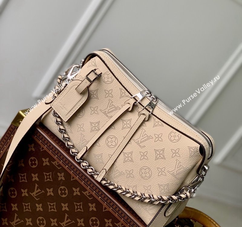 Louis Vuitton Hand It All PM Hobo Bag in Mahina calfskin M24114 Beige 2024 (KI-240413022)