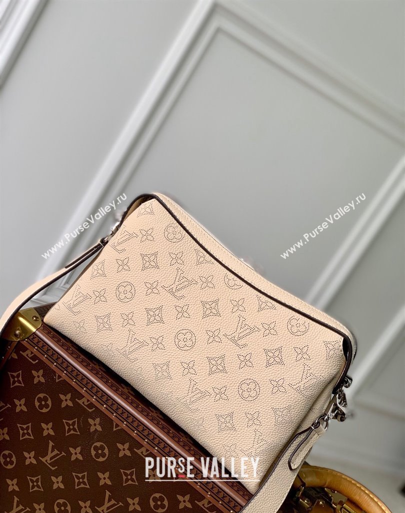 Louis Vuitton Hand It All PM Hobo Bag in Mahina calfskin M24114 Beige 2024 (KI-240413022)
