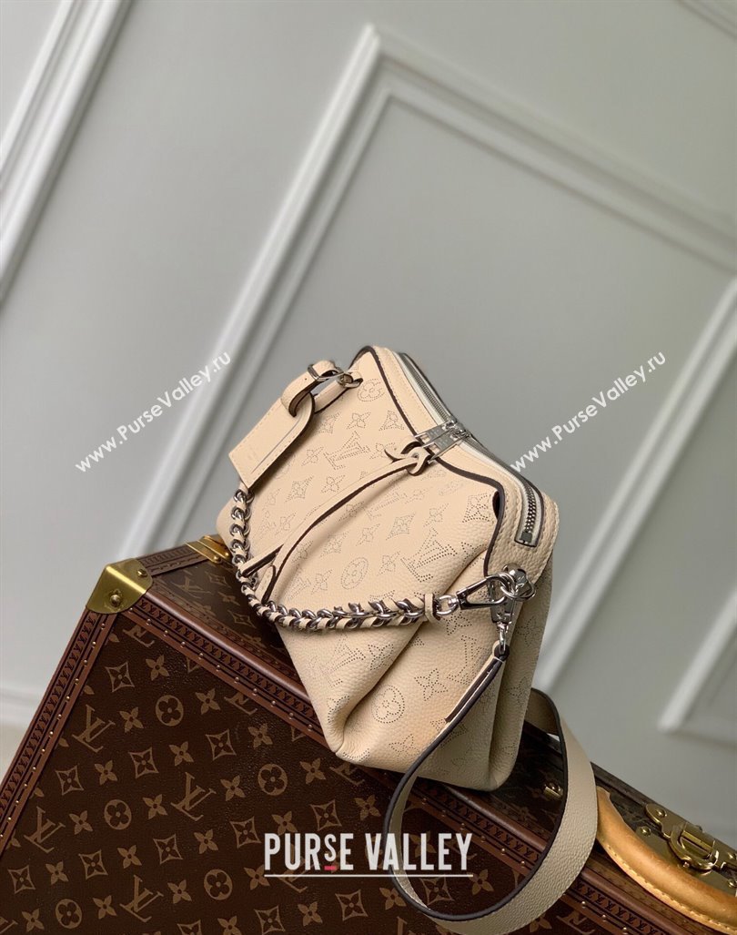 Louis Vuitton Hand It All PM Hobo Bag in Mahina calfskin M24114 Beige 2024 (KI-240413022)