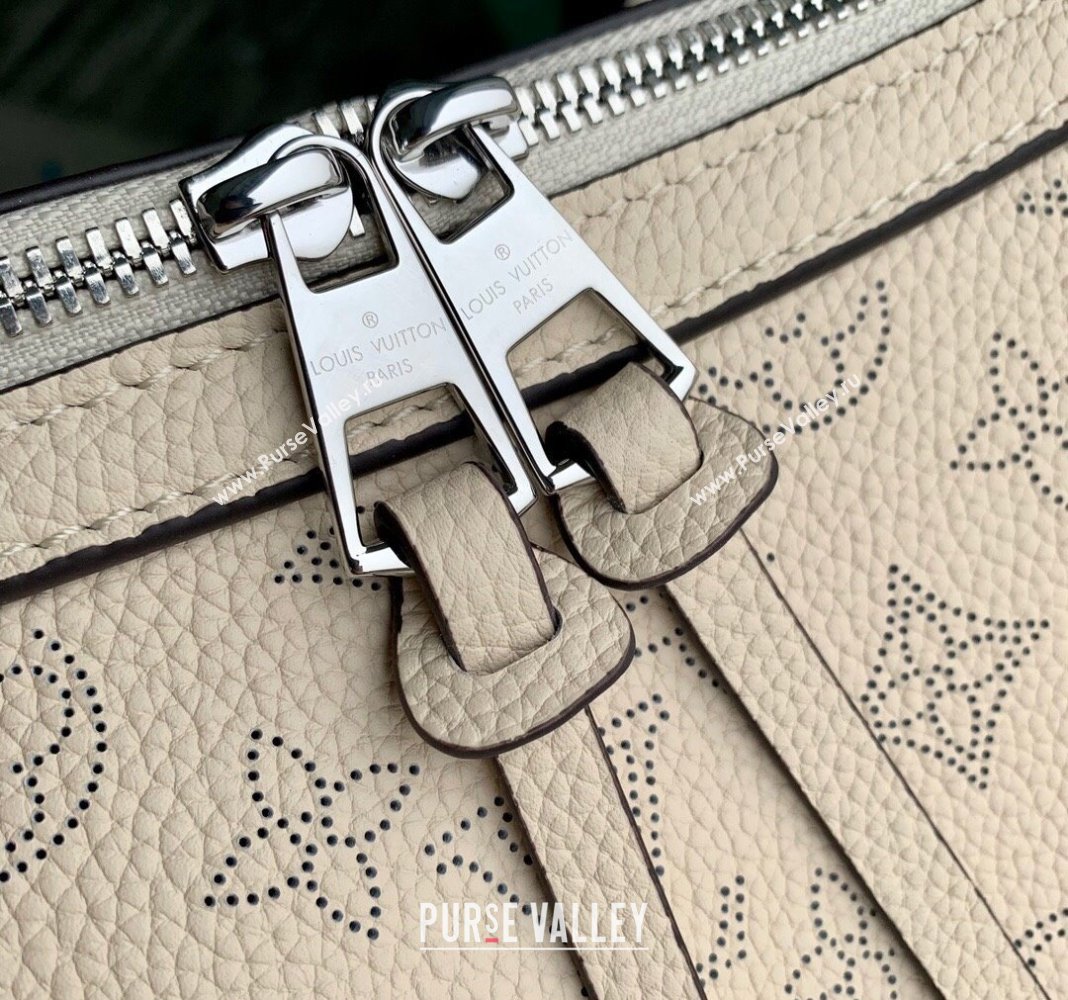 Louis Vuitton Hand It All PM Hobo Bag in Mahina calfskin M24114 Beige 2024 (KI-240413022)