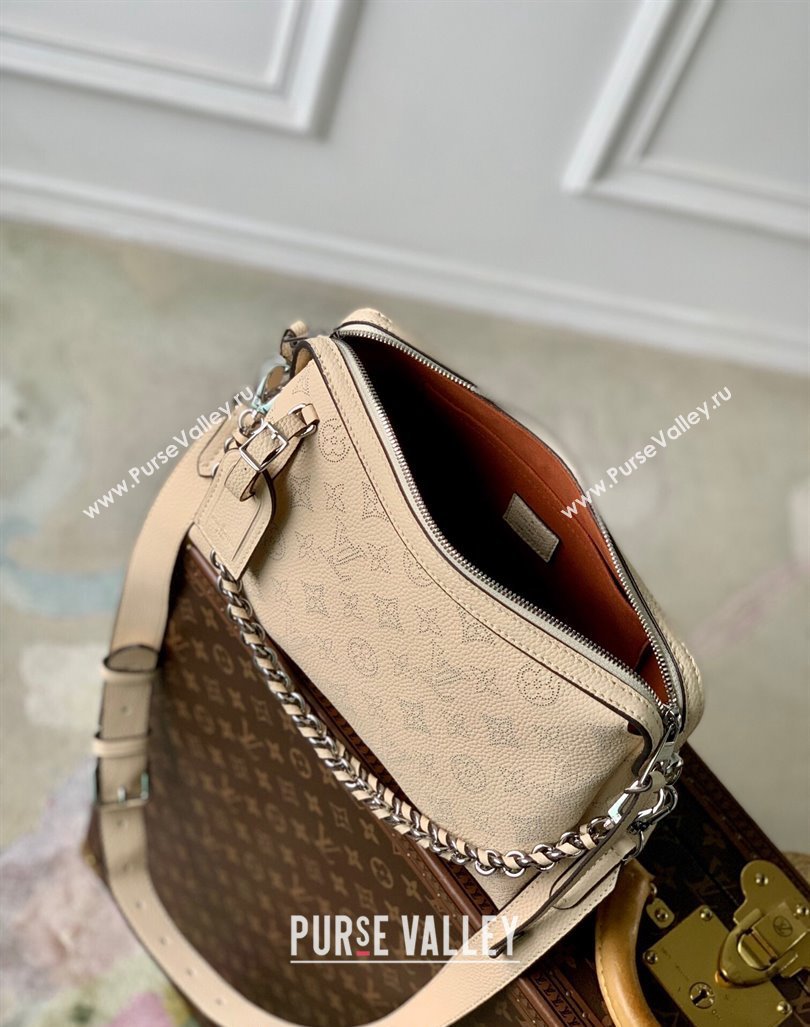 Louis Vuitton Hand It All PM Hobo Bag in Mahina calfskin M24114 Beige 2024 (KI-240413022)